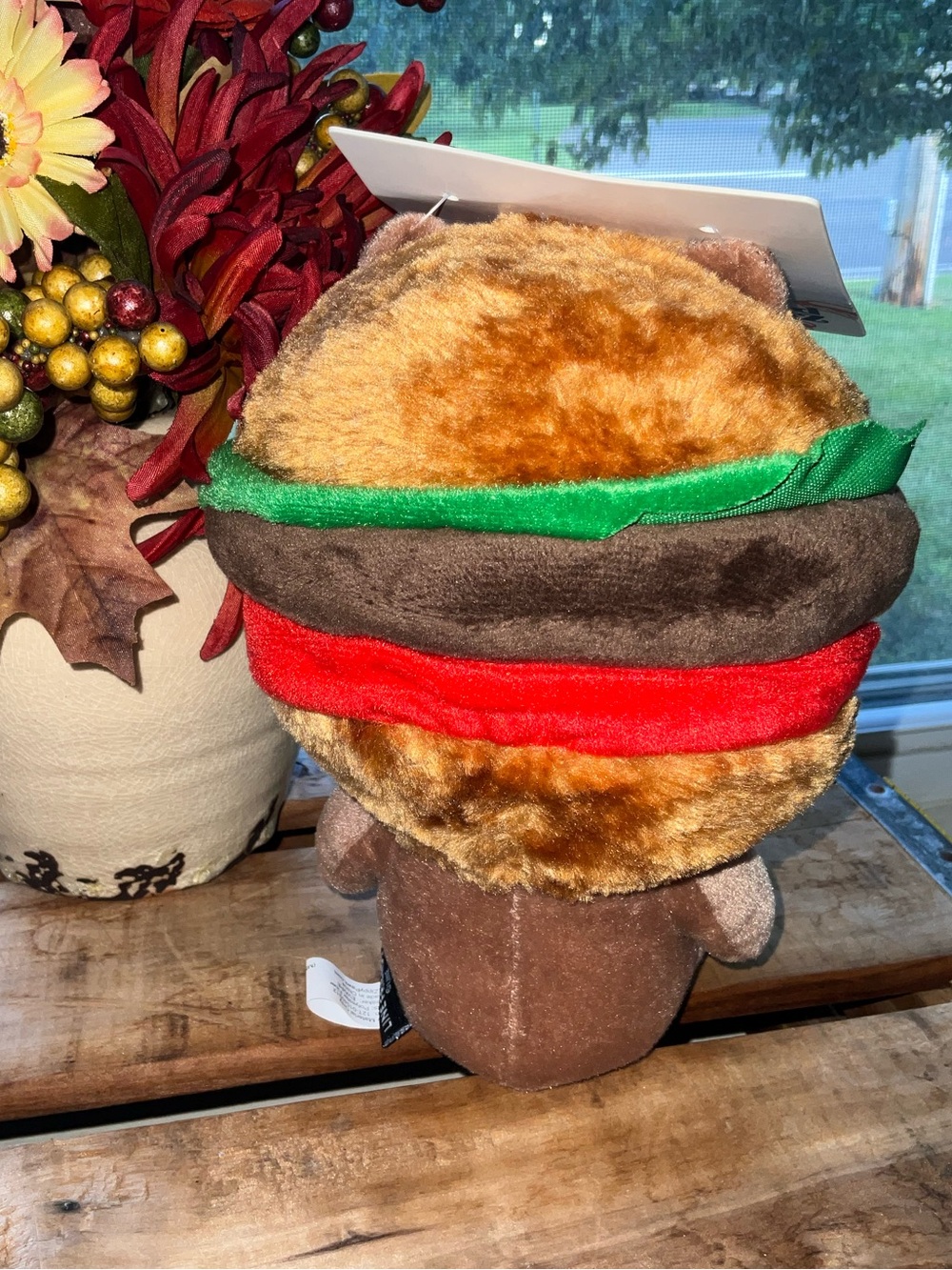 ZIPPYPAWS - BROWN PLUSH - BURGER TIME DOG TOY -NEW - Picture 4 of 7